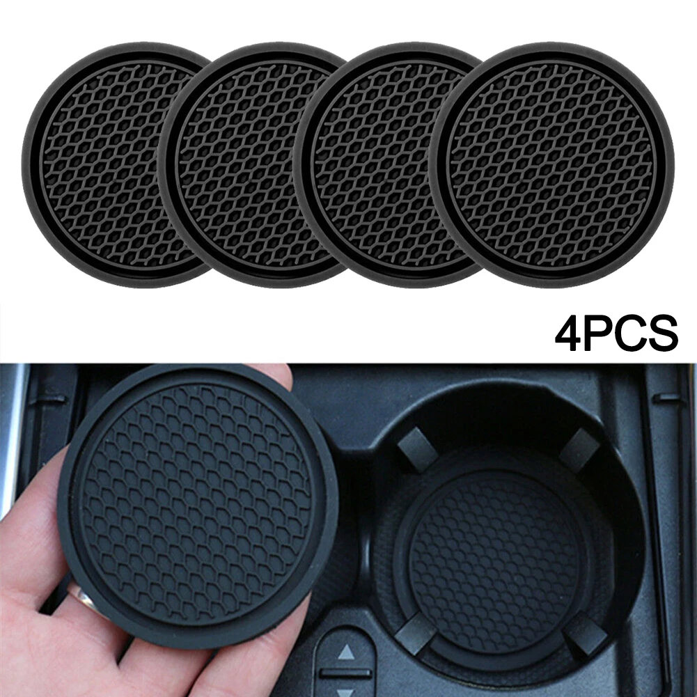 Geely Carbon-Fibre Cup Holder Coasters (2pc) view 3