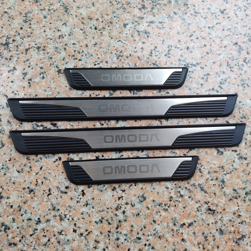 Omoda 7 PHEV Stainless Steel Door Sill Protectors view 3