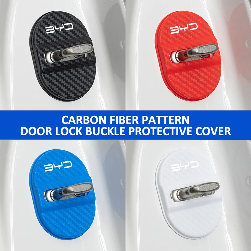 BYD Carbon-Fibre Door Lock Protectors (4pc) view 2