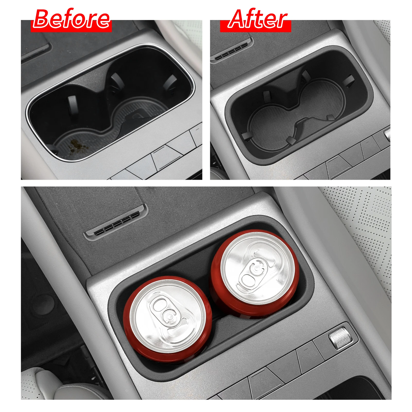 BYD Atto 3 EVO Centre Console Cup Holder Insert (2pc) view 2