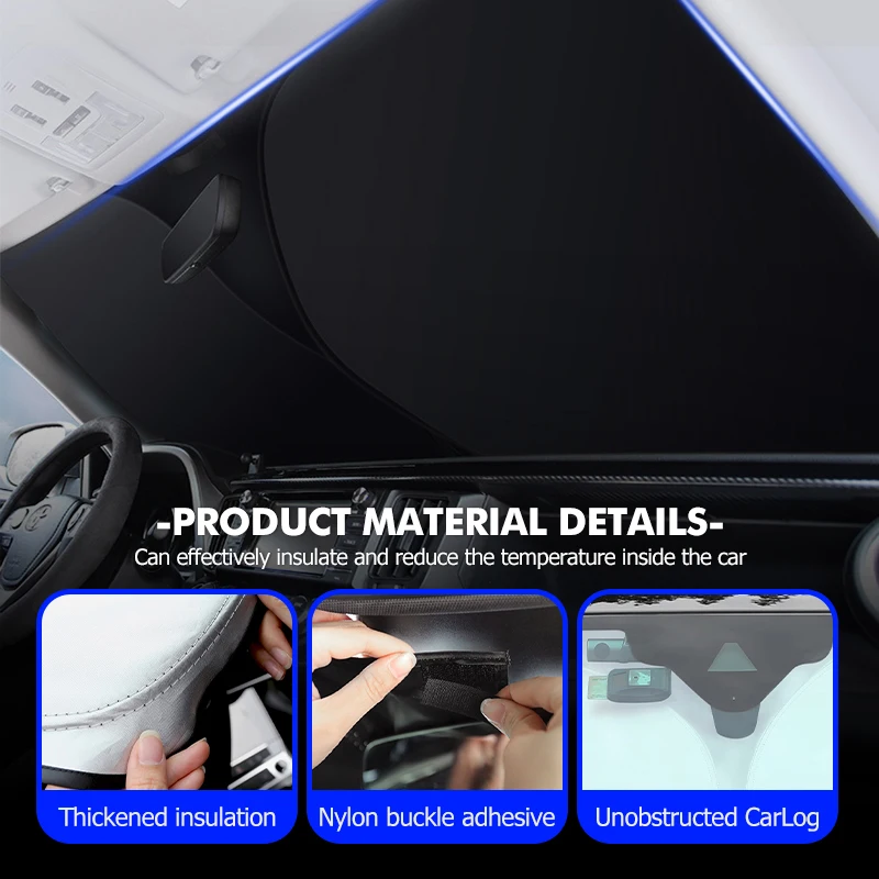 Xpeng P7 / G6 / G9 / X9 / Mona M03 Windscreen Sunshade view 3