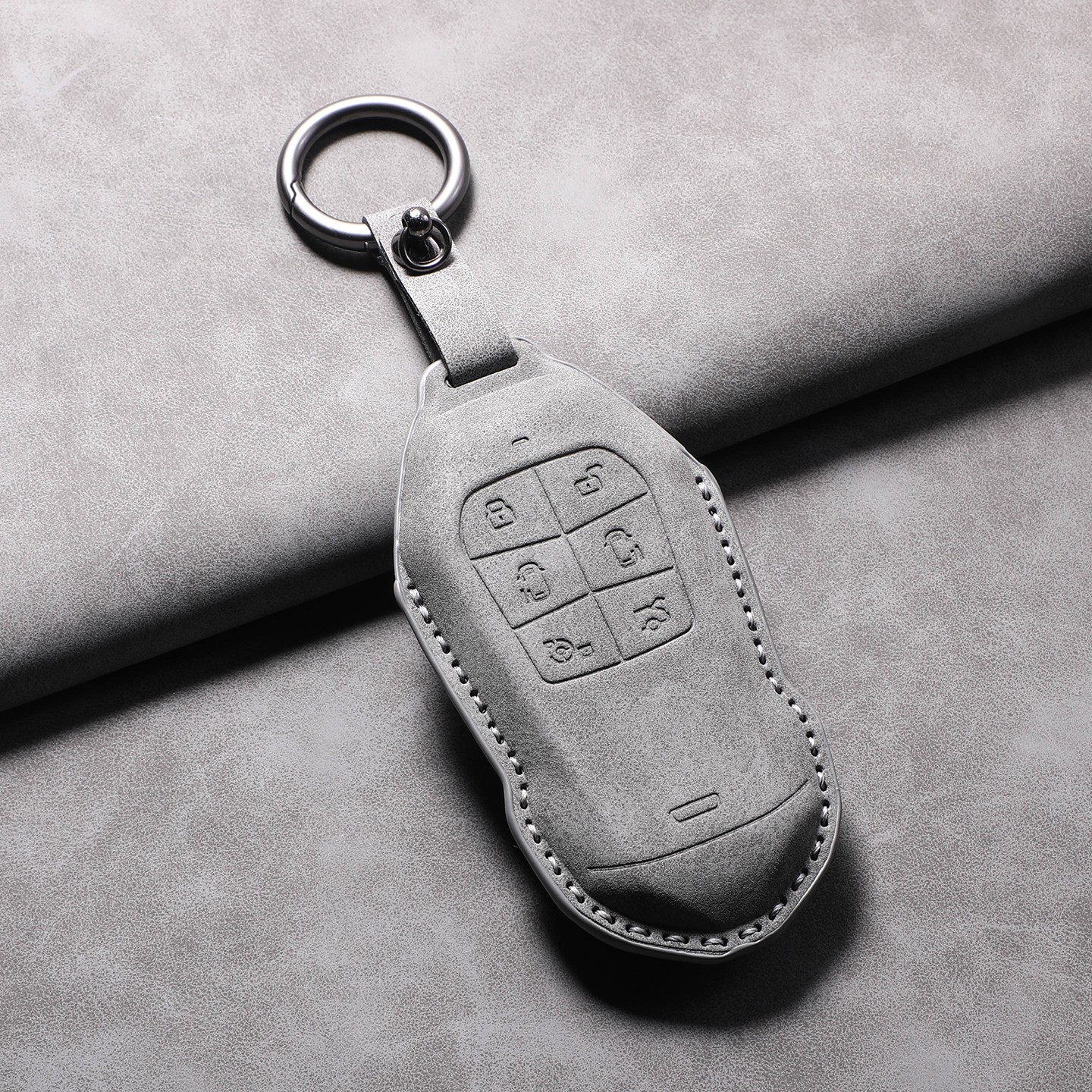 Xpeng X9 Suede Key Fob Cover